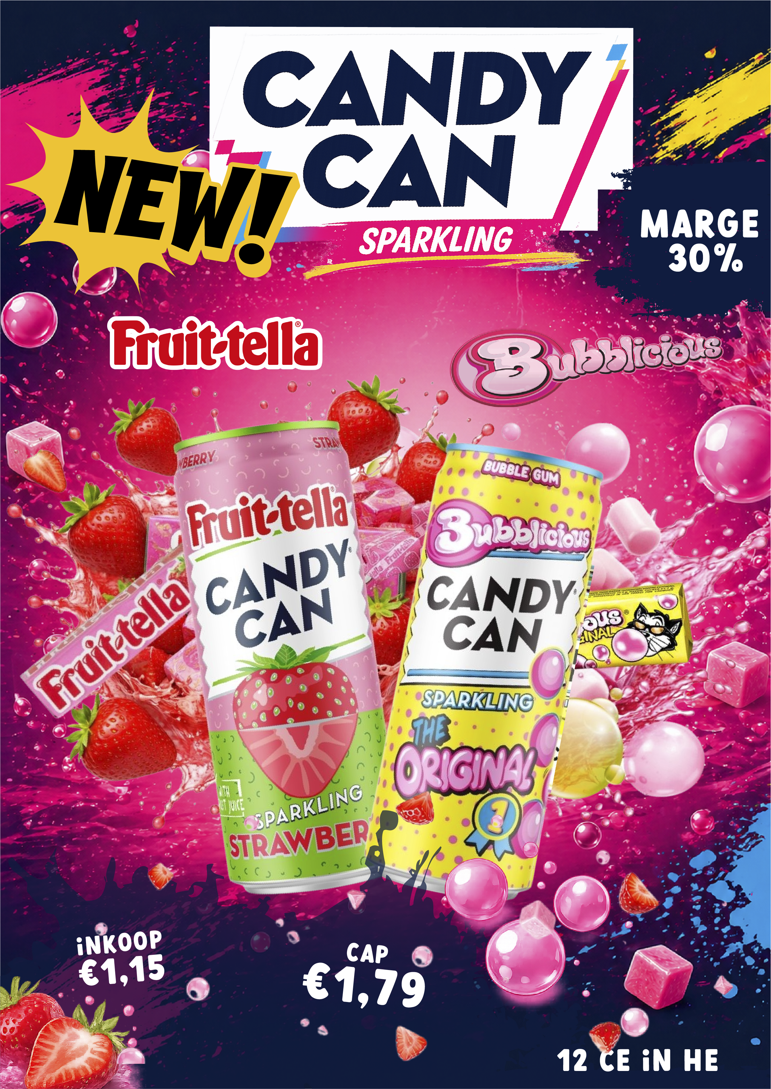 ACTIE: CANDY CAN #3 (Bubblicious & Fruit-tella)
