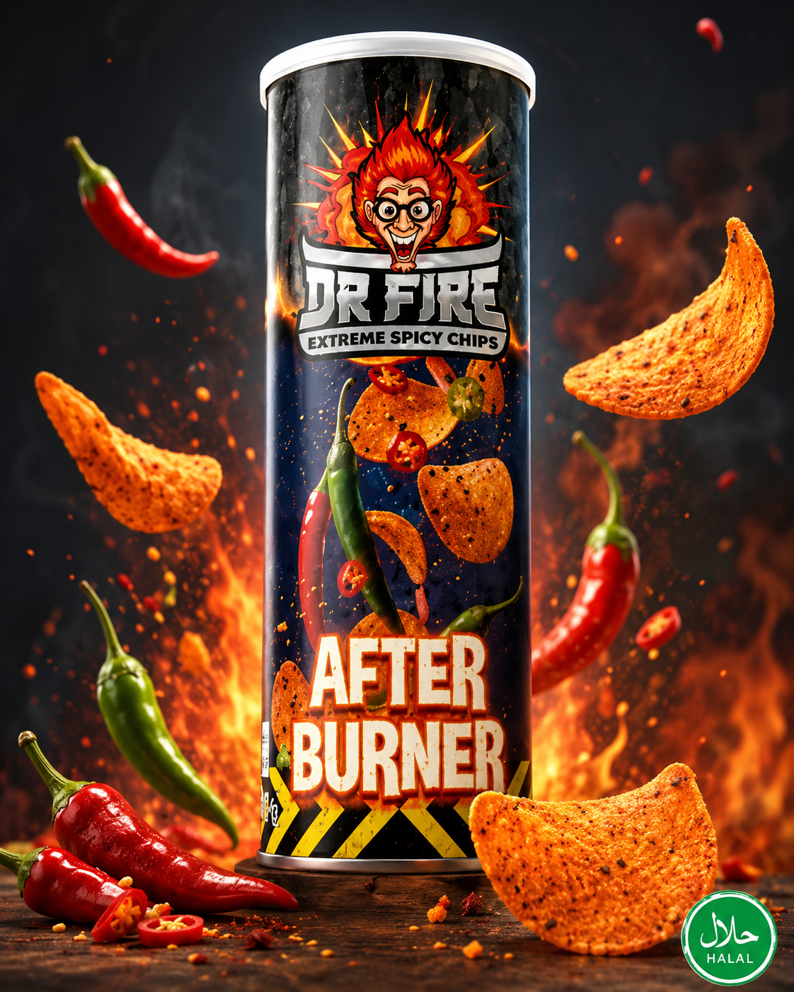 ACTIE: Dr. Fire Crisps VS Noodles