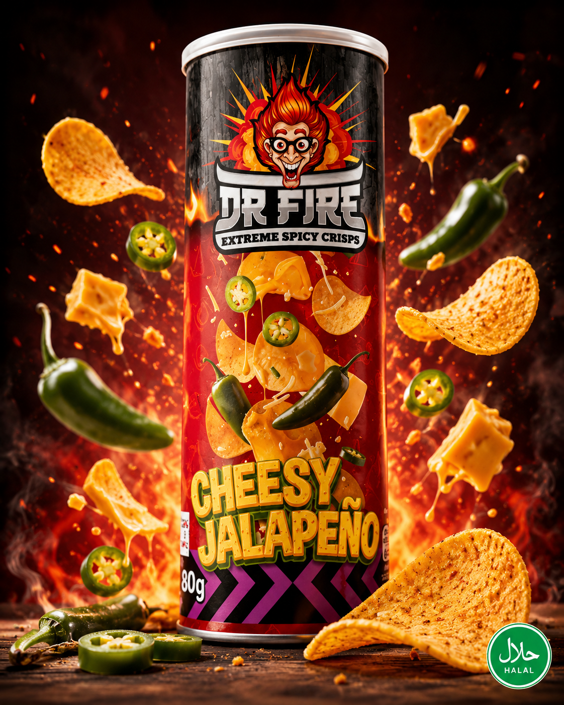 ACTIE: Dr. Fire Crisps VS Noodles