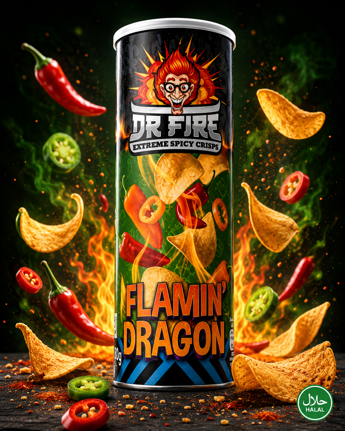 ACTIE: Dr. Fire Crisps VS Noodles