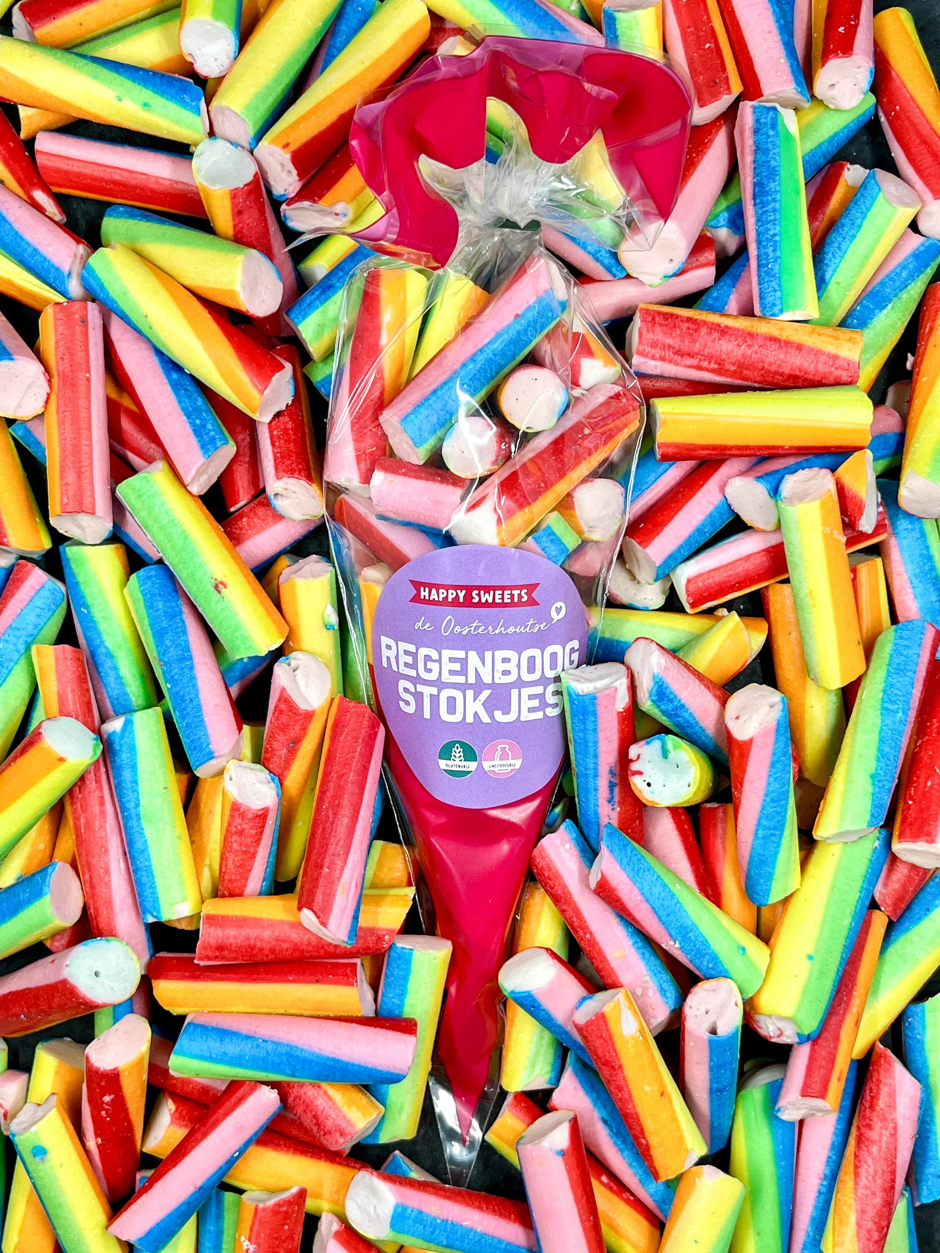 Regenboogstokjes - 110 gram