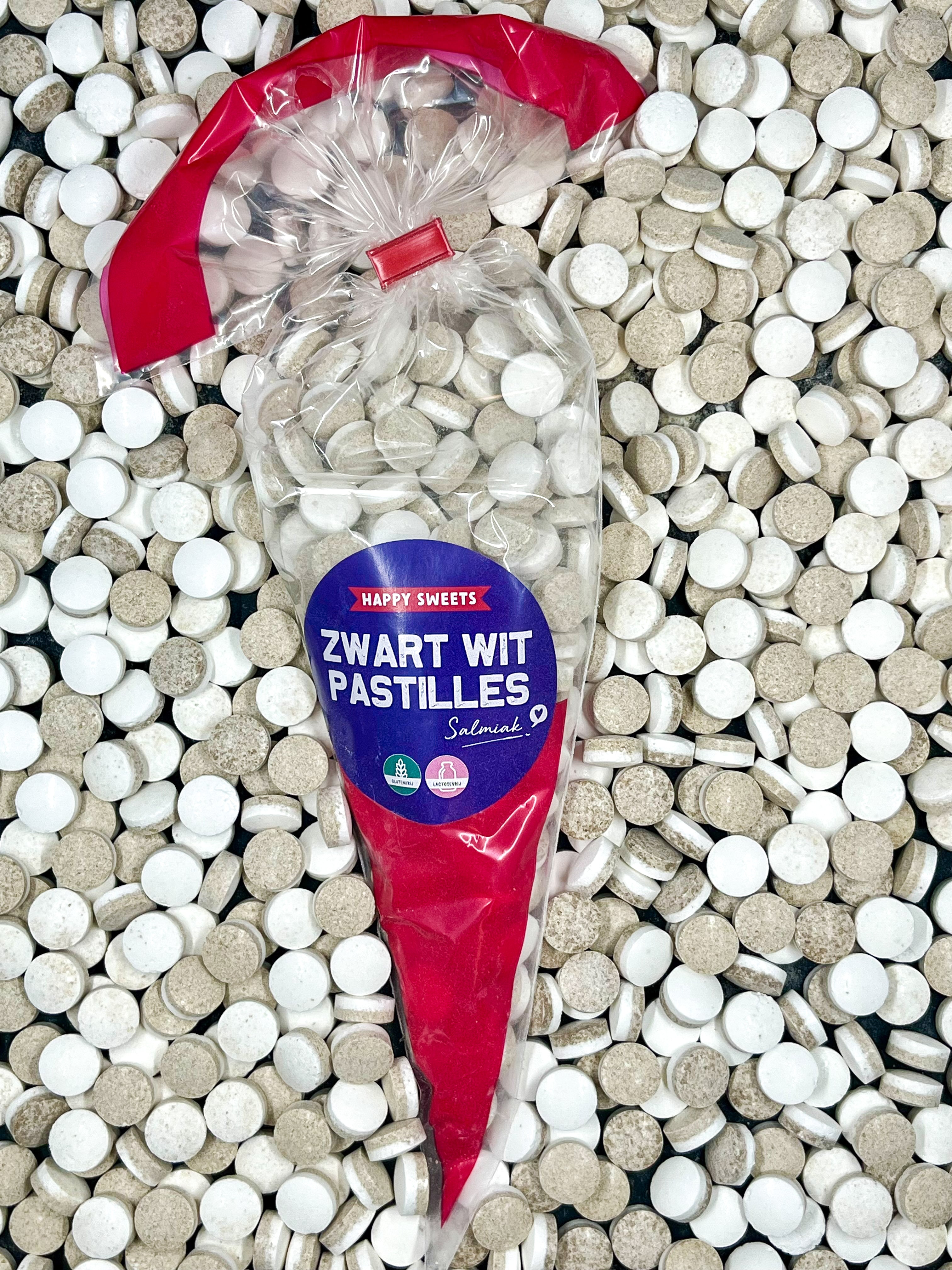 Zwart Wit Pastilles - 160 gram