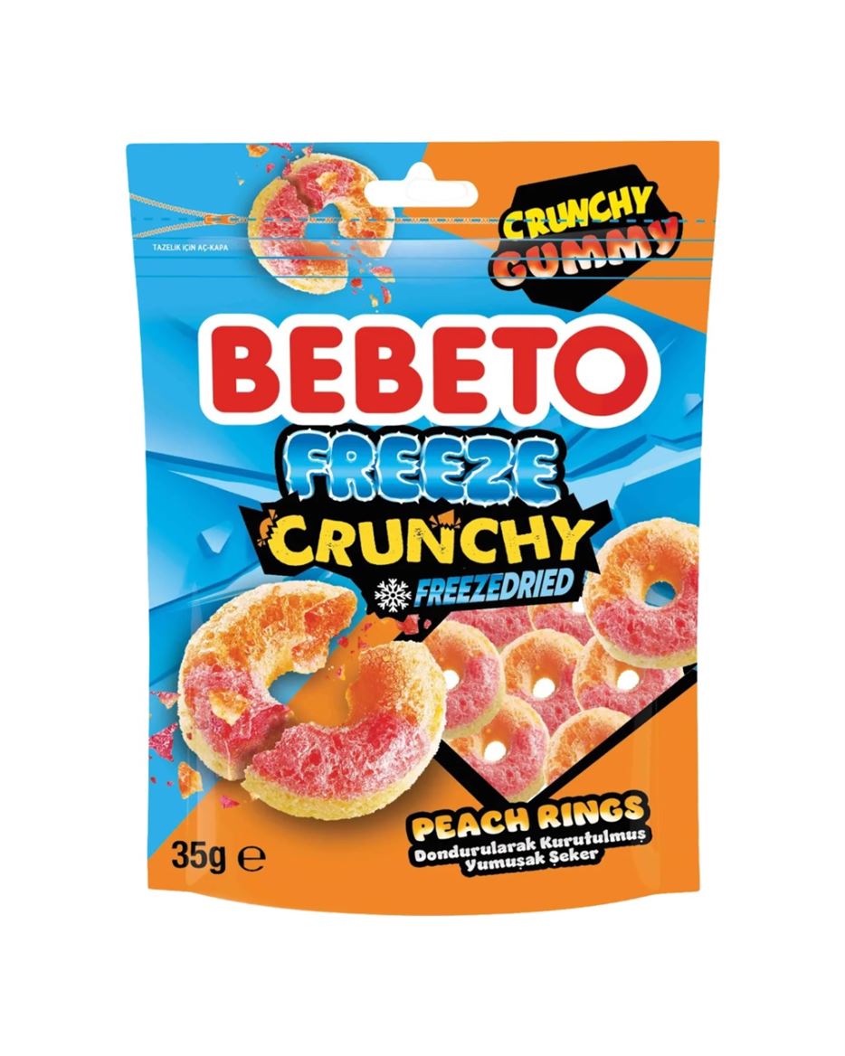 Bebeto Freeze Dried I Peach Rings 35g